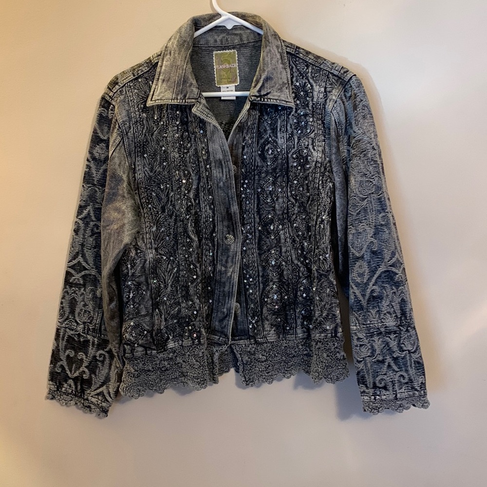 Decorative jean jacket